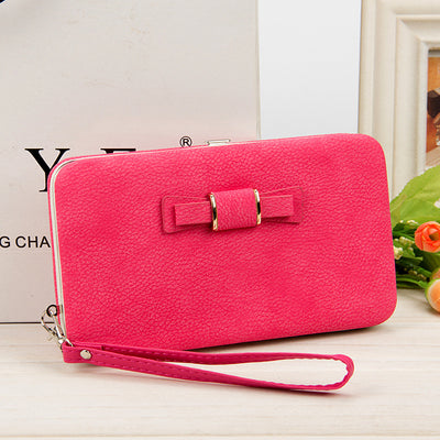 Billetera Larga Coreana para Mujer con Lazo Mariposa - Cartera Trendy de Moda - Image 14