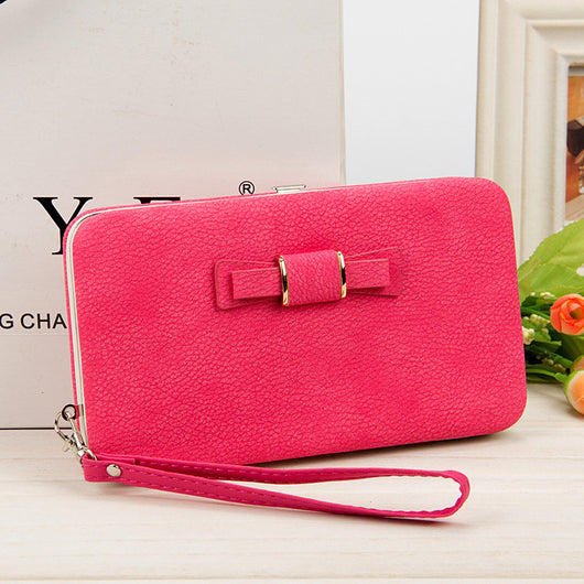 Billetera Larga Coreana para Mujer con Lazo Mariposa - Cartera Trendy de Moda - Image 14