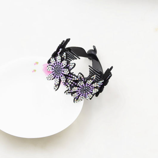 Pasador de Cabello con Flor de Cristales Brillantes - Image 22