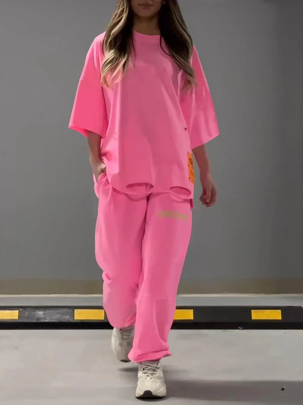 Conjunto de Dos Piezas: Playera Oversized y Pantalón Holgado - Image 6