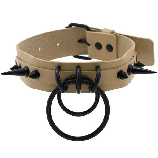 Collar Choker Punk con Remaches y Hebilla - Unisex Negro - Image 21