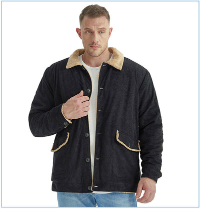Chaqueta de Cachemira Gruesa para Hombre - Corte Holgado y Casual - Image 39