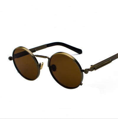 Gafas de Sol Estilo Punk con Patas Metálicas y Lentes Reflectivas - Image 26