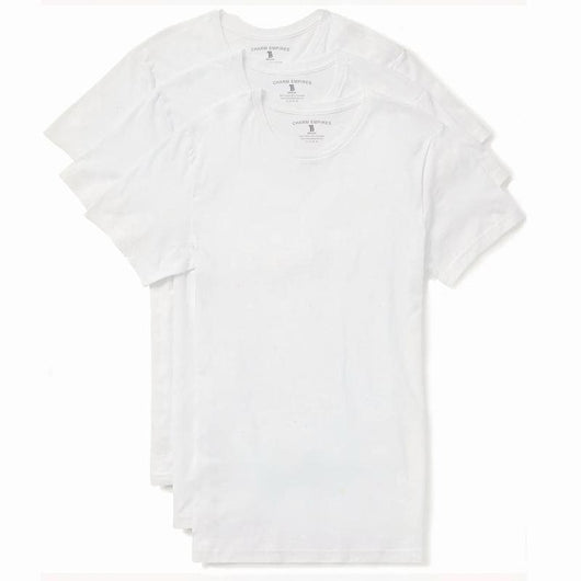 Pack de 3 Camisetas Cuello Redondo Blanco y Negro Entalladas - Image 4