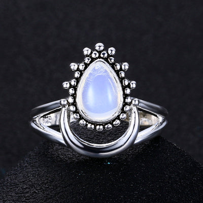 Anillo de Plata Tailandesa con Piedra de Luna - Image 5