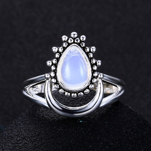 Anillo de Plata Tailandesa con Piedra de Luna - Image 5