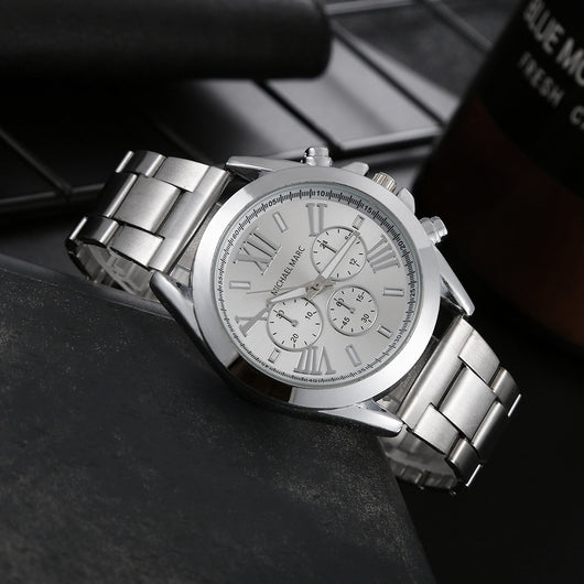 Reloj de Pulsera Hombre Acero Inoxidable Cuarzo Elegante - Image 12