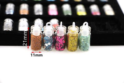 Set de 48 Joyas para Uñas con Lentejuelas y Polvos - Material DIY para Decoración - Image 5