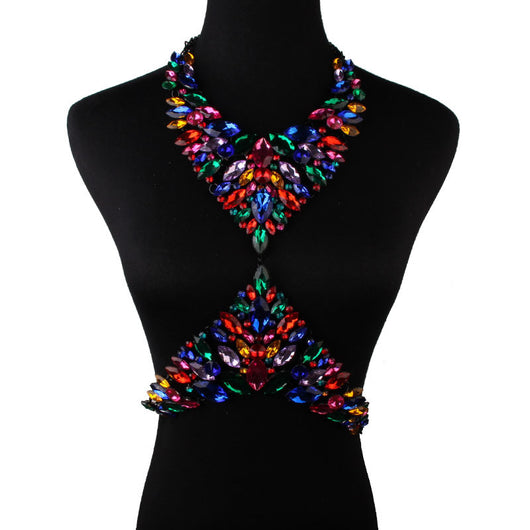 Collar de Diamantes y Cristales Brillantes - Diseño Versátil de Lujo - Image 9