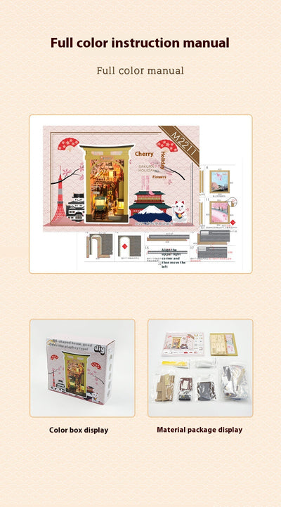 Libro 3D Flor de Cerezo - Set Armable de Regalo Decorativo - Image 10