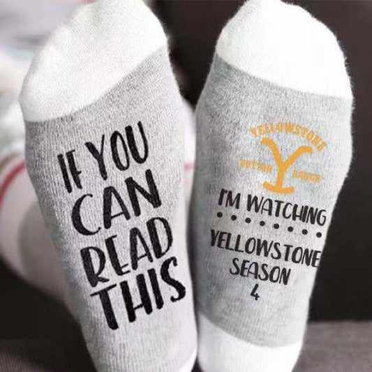 Calcetines Tubo Estilo Urbano con Letras - Moda Callejera