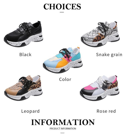 Zapatillas Deportivas Estampado Leopardo Mujer - Comodidad y Estilo - Image 11