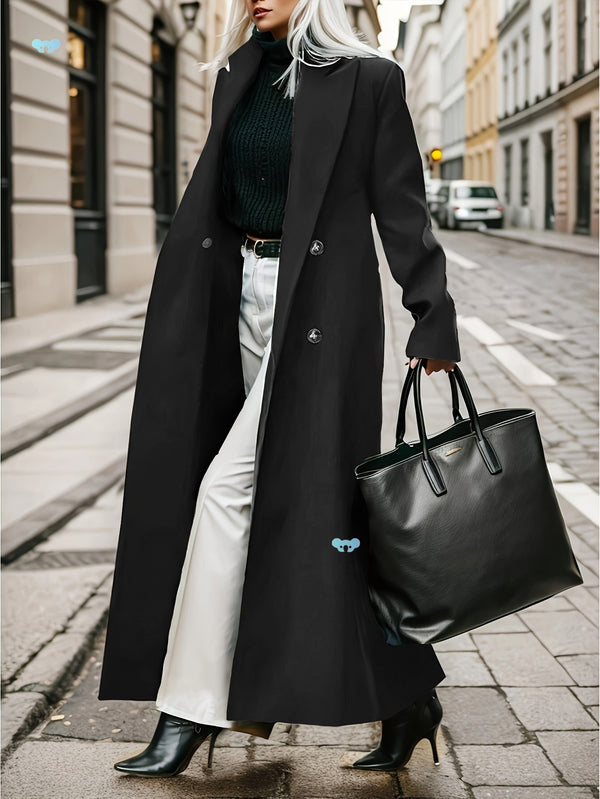 Abrigo Trench Coat Doble Botonadura para Mujer