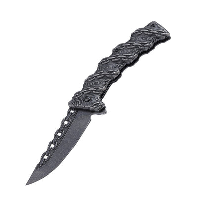 Cuchillo Plegable de Supervivencia Multifuncional en Acero Inoxidable - Image 10