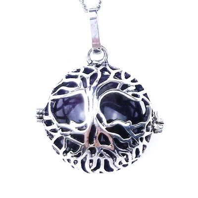 Colgante Hueco de Ágata Cristal Natural con los Siete Chakras - Image 11
