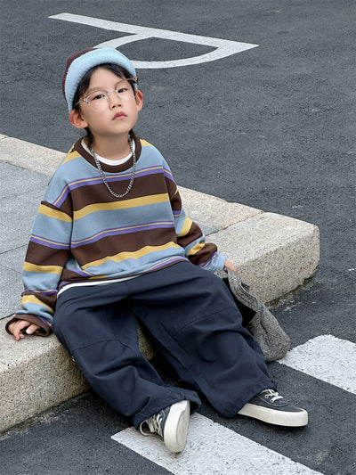 Playera Holgada a Rayas para Niños - Image 17
