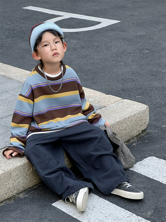 Playera Holgada a Rayas para Niños - Image 17