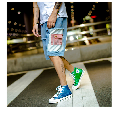 Shorts Casuales Retro Japonés para Parejas - Estilo Urbano Tide Brand - Image 5