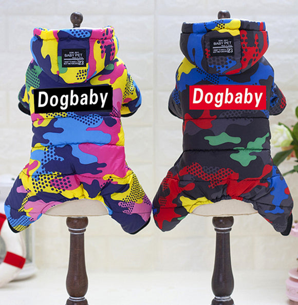 Abrigo Acolchado Camuflaje para Perros - Chaqueta Térmica Impermeable
