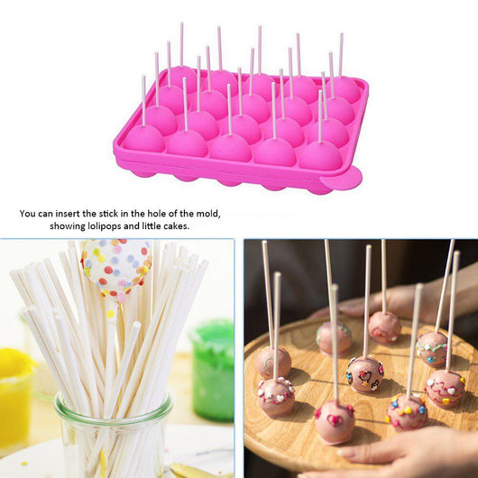 Molde para Cake Pops de Silicona con Palitos Incluidos - Image 2