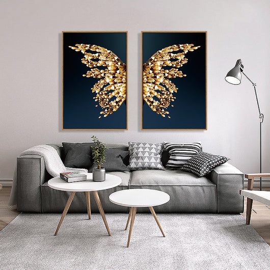 Cuadro Decorativo Alas de Mariposa Doradas - Image 11