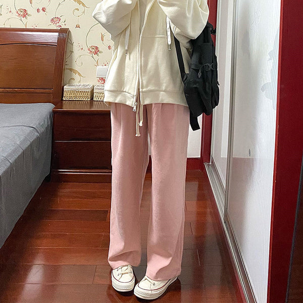 Pantalones Casuales Holgados con Textura Waffle para Hombre y Mujer