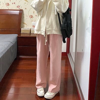 Pantalones Casuales Holgados con Textura Waffle para Hombre y Mujer
