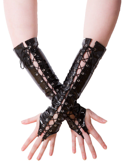 Guantes Largos de Cuero Sintético Sexy - Image 2