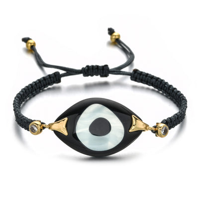Pulsera Tejida a Mano con Ojo de Demonio Turco en Resina - Image 43