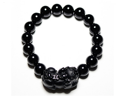 Pulsera de Obsidiana Negra Natural para Hombre y Mujer - Joyería de Parejas - Image 5