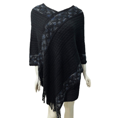 Chal Pullover Étnico con Diseño de Diamantes - Image 36