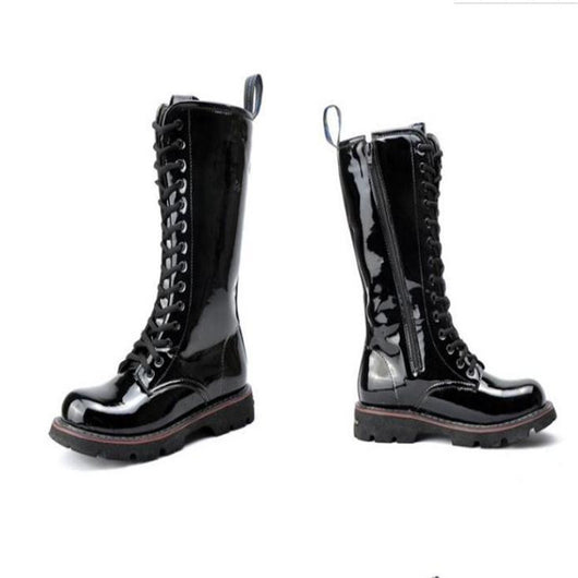 Botas Martin de Cuero Charol Altas para Hombre - Estilo Premium - Image 4