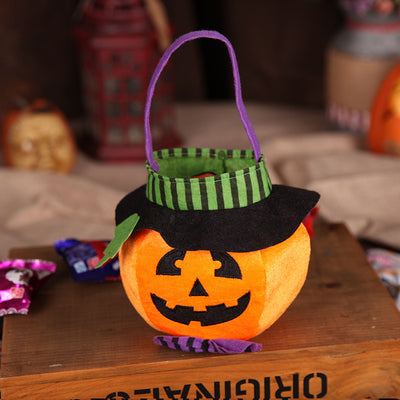 Bolsa de Caramelos Halloween con Diseño de Calabaza - Accesorio Portátil para Disfraz - Image 3