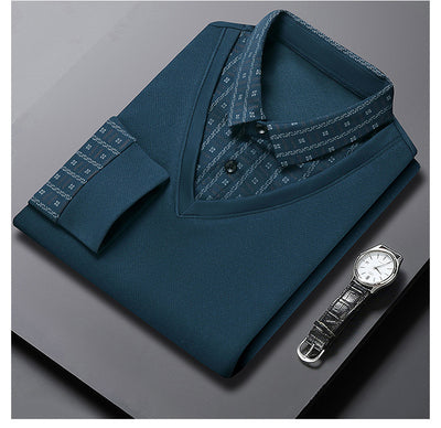 Suéter Falsa Doble Capa para Hombre - Prenda Base Versátil - Image 17