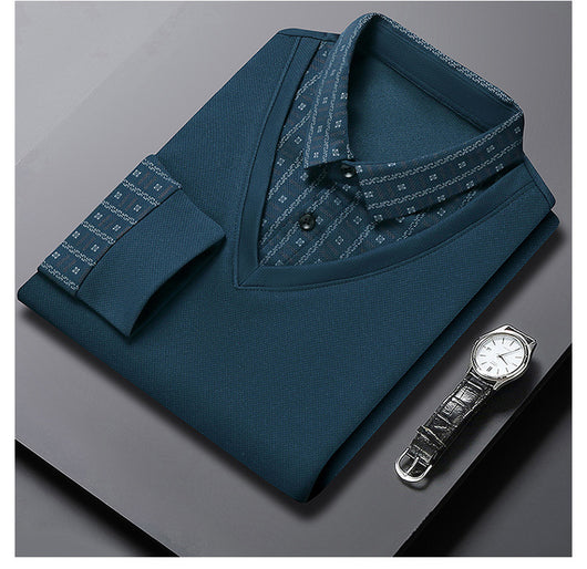 Suéter Falsa Doble Capa para Hombre - Prenda Base Versátil - Image 17