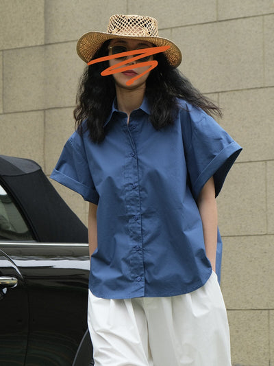 Camisa Holgada Enrollable de Algodón Japonés Refrescante - Image 19