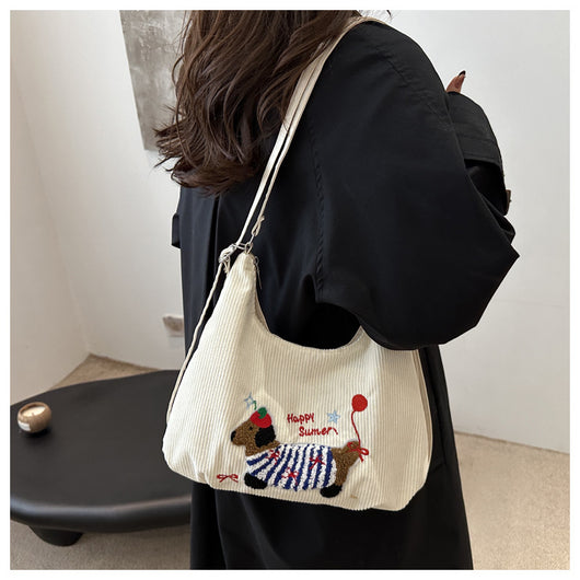 Bolso Tote Retro de Gran Capacidad para Mujer - Bolsa Casual de Hombro - Image 31