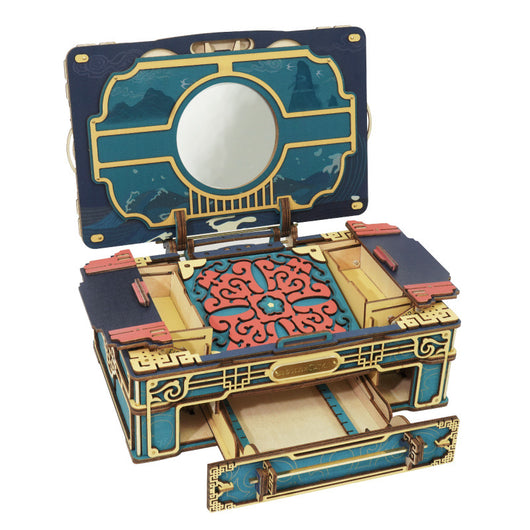 Caja de Maquillaje con Insertos de Madera - Regalo Perfecto para San Valentín