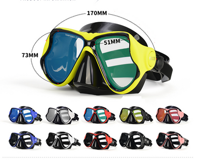 Máscara de Buceo Sambo Full Dry con Lentes Antiempañante para Miopía - Talla Grande - Image 3