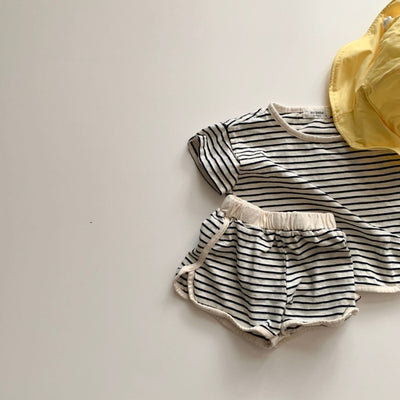 Conjunto Infantil de Algodón: Camiseta Suelta y Shorts - Image 2