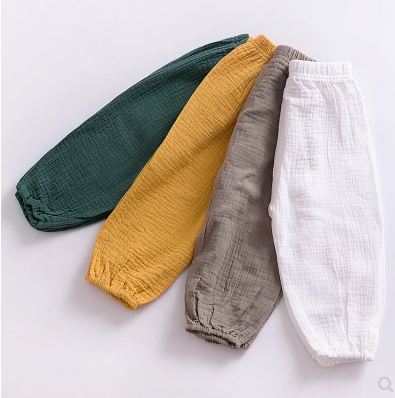 Pantalones Harem de Algodón Infantil Protección Anti Mosquitos - Image 4