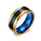 Anillo de Acero Tungsteno con Fibra de Carbono 8MM