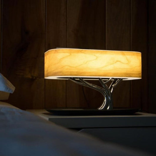 Lámpara de Escritorio Árbol LED con Cargador Inalámbrico y Parlante Bluetooth - Image 3