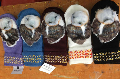 Guantes de Lana Tejidos con Diseño de Búhos - Cálidos y Acogedores para Invierno - Image 6