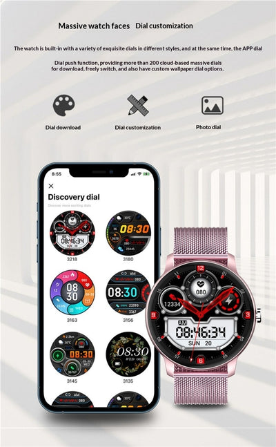 Pulsera Deportiva Inteligente con Pantalla Táctil - Monitor de Frecuencia Cardíaca y Podómetro - Image 34