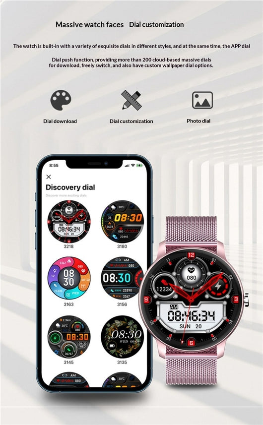 Pulsera Deportiva Inteligente con Pantalla Táctil - Monitor de Frecuencia Cardíaca y Podómetro - Image 34