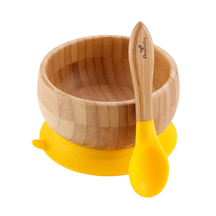 Set de Plato y Cuchara de Bambú Avanchy con Ventosa para Bebés - Image 6