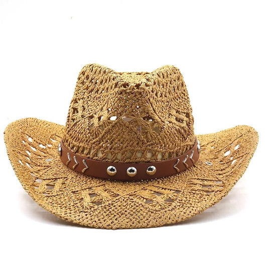 Sombrero Vaquero de Paja para Playa - Protección Solar para Mujeres - Image 22