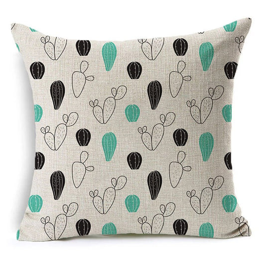 Funda de Almohada Decorativa con Letras en Blanco y Negro - Image 28