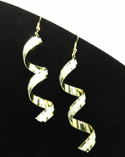 Aretes Largos Espiral Retorcidos Punk para Mujer - Joyería Charm Elegante - Image 3